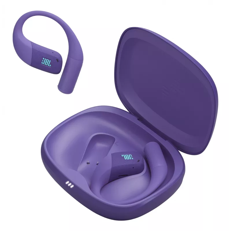 Austiņas JBL Endurance Zone Wireless Open-ear Sports Bluetooth — Violetas, 20–20000 Hz, 89.6 g