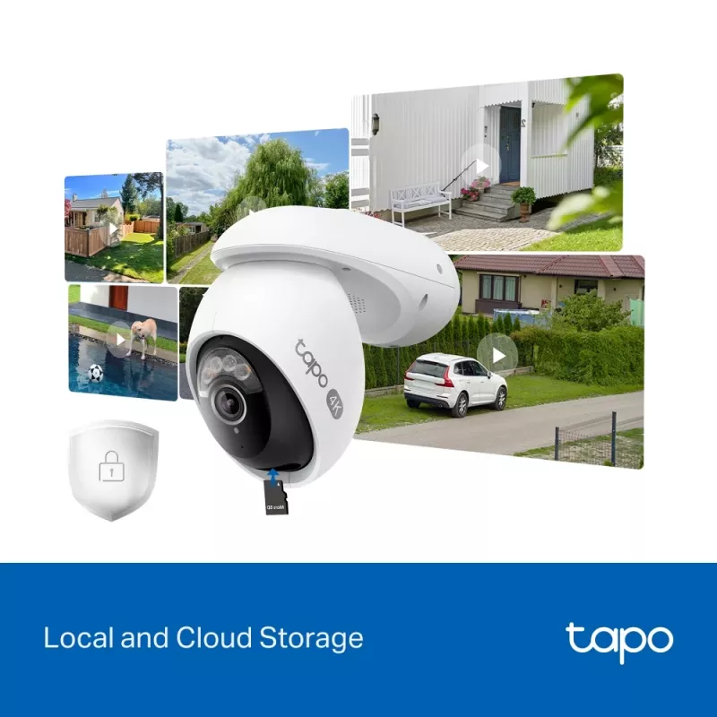 TP-Link Tapo TC46 drošības kamera, IP, 4K, iekštelpām/ārtelpām, Wi-Fi 6, 18x digitālais tālummaiņa