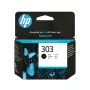 HP 303 Black Original tintes kasetne, standarta ietilpība, melna, pigmenta tinte, 1 gab., 200 lapas, viens iepakojums