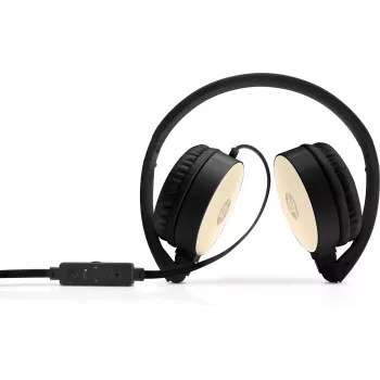 HP Stereo Headset H2800 (Melns ar zelta sudrabu), Vadu, Zvaniem/Mūzikai, 125 g, Austiņas, Melns, Zelts