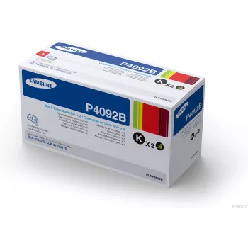 Toneru kasetnes 2 iepakojumā, Samsung CLT-P4092B, Melns, 1500 lapas kasetnei