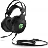 HP Pavilion Gaming Headset 600, vadu, spēļu austiņas, 360 g, melnas ar zaļu