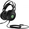 HP Pavilion Gaming Headset 600, vadu, spēļu austiņas, 360 g, melnas ar zaļu