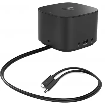 HP Thunderbolt Dock G2 ar kombinēto kabeli, vadu, Thunderbolt, melns, Kensington, Ķīna, HP