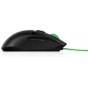 HP Pavilion Gaming Mouse 300, ambidextrous, optiskā, USB-A, 5000 DPI, melns, zaļš