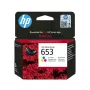HP 653 Tri-krāsu oriģinālā tintes kasetne