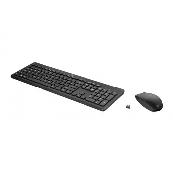 HP 235 Bezvadu peles un tastatūras komplekts, pilna izmēra, melns