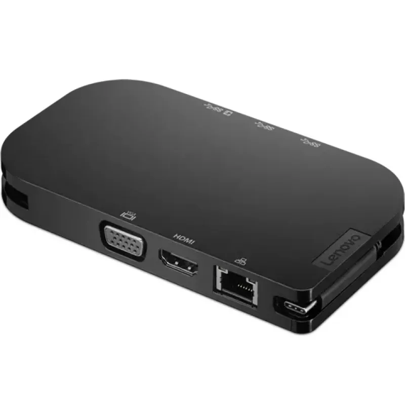 Lenovo 4X91H02421 USB-C centrmezgls 5000 Mbit/s Melns