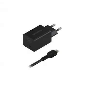 Lenovo GaN Nano 65W universāls melns iekštelpu lādētājs