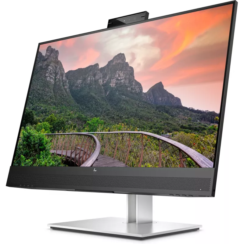 HP E27m G4 QHD USB-C konferences monitors, 68.6 cm (27 colli), 2560 x 1440 pikseļi, Quad HD, LCD, 5 ms, melns, sudrabs