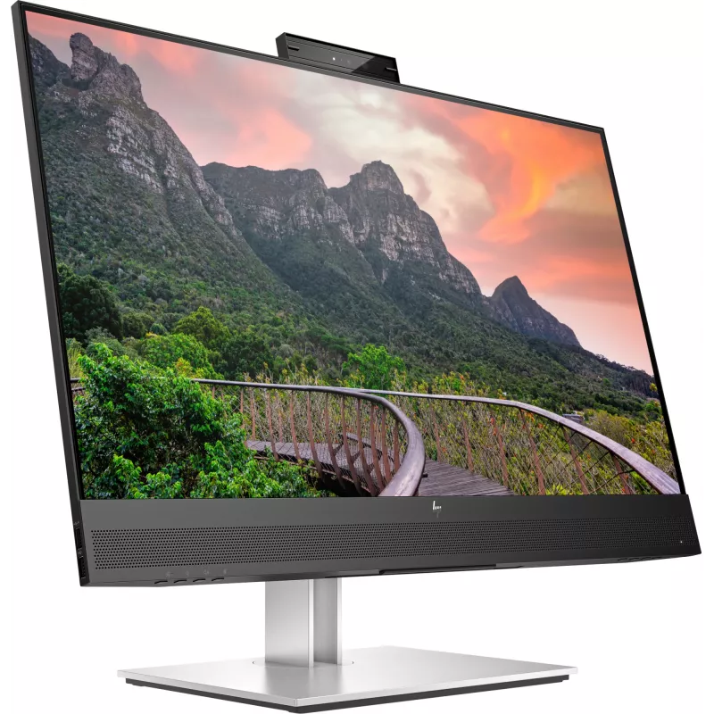 HP E27m G4 QHD USB-C konferences monitors, 68.6 cm (27 colli), 2560 x 1440 pikseļi, Quad HD, LCD, 5 ms, melns, sudrabs