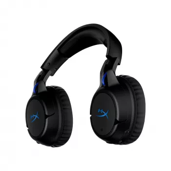 HyperX Cloud Flight bezvadu spēļu austiņas (Melna-Zila) - PS5/PS4