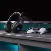 HyperX Cloud Flight bezvadu spēļu austiņas (Melna-Zila) - PS5/PS4