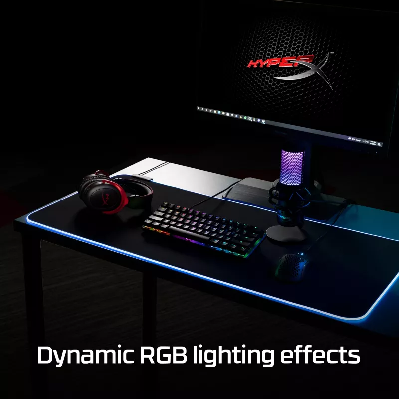 HyperX Pulsefire Mat - RGB Gaming Pelikāns - Audums (XL)