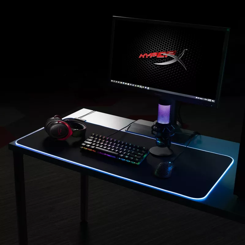 HyperX Pulsefire Mat - RGB Gaming Pelikāns - Audums (XL)