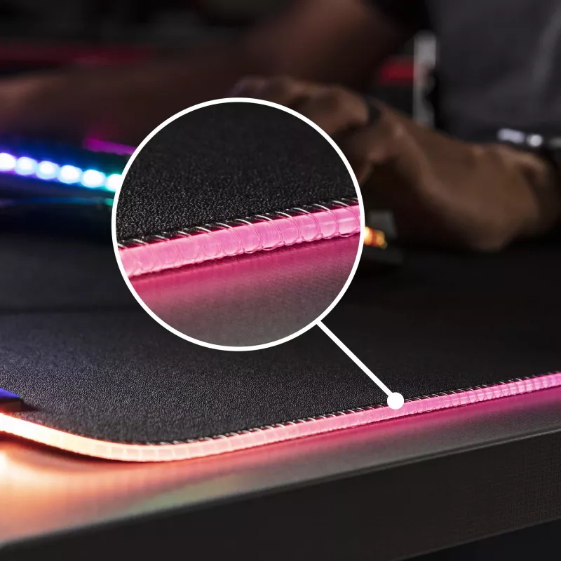 HyperX Pulsefire Mat - RGB Gaming Pelikāns - Audums (XL)