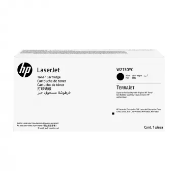 HP W2130YC Black Original LaserJet Tonera kasetne, melna, 1 gab.