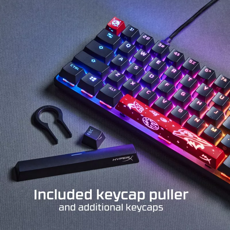 HyperX Alloy Origins 65 - Mehāniskā spēļu tastatūra - HX Aqua (US izkārtojums)