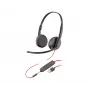 POLY Blackwire 3225 Stereo USB-A vadu austiņas birojam un zvanu centram