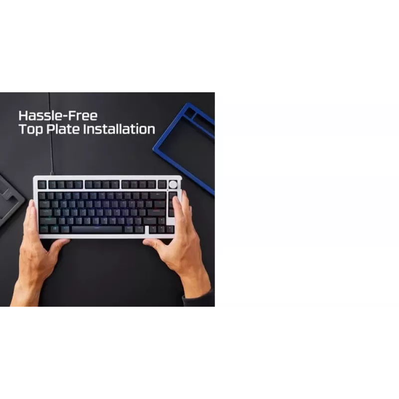 Mehāniskās tastatūras augšējā plāksne KINGSTON HyperX Alloy Rise Navy Blue (85U10AA)