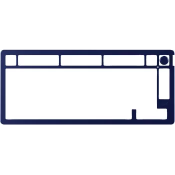 Mehāniskā tastatūra KINGSTON HyperX Alloy Rise 75 Top Plate Navy Blue (85U15AA)