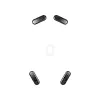 Peles kājiņas HP HyperX Glass Skates, PTFE uz rūdīta stikla, 7,7×21,2×0,8 mm, baltas (pāris)