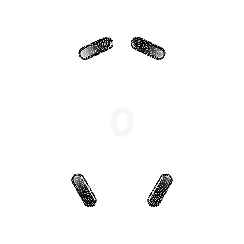 Peles kājiņas HP HyperX Glass Skates, PTFE uz rūdīta stikla, 7,7×21,2×0,8 mm, baltas (pāris)
