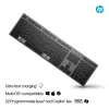 HP 720 Bezvadu vairāku ierīču tastatūra, uzlādējama, pilna izmēra, QWERTY, melna