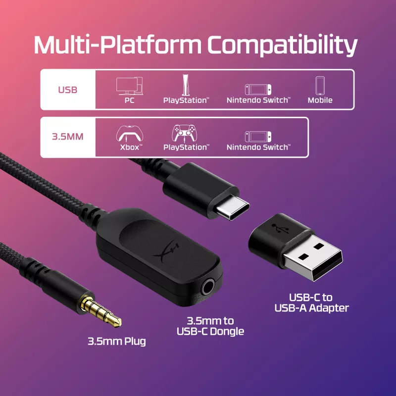 HyperX Cloud III - Spēļu austiņas (Balta/Rozā)