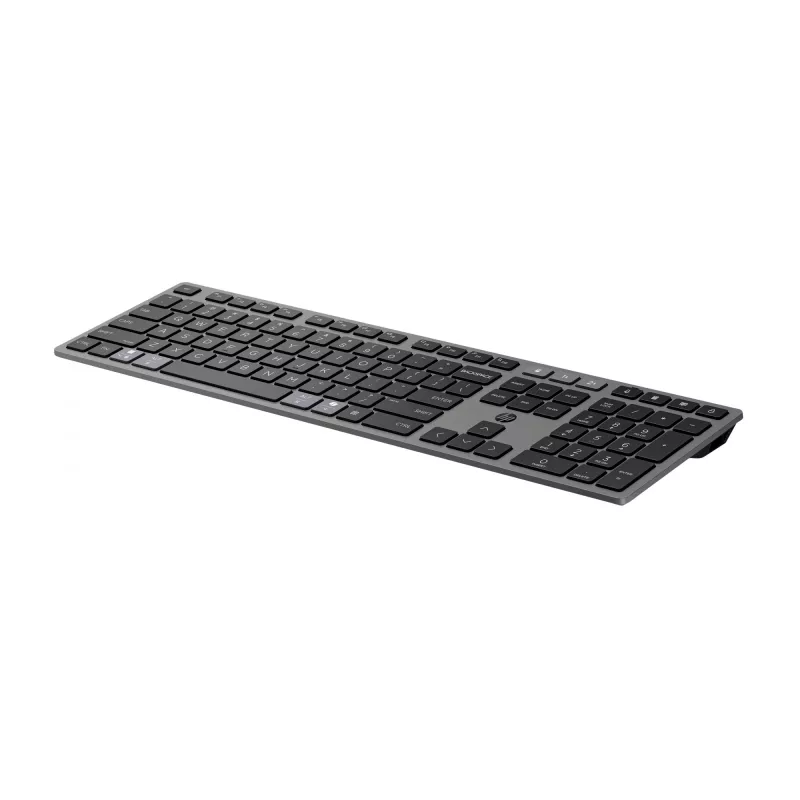HP 725 Multi-Device Rechargeable Wireless Keyboard and Mouse Combo pilna izmēra bezvadu tastatūra un pele