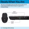 HP 725 Multi-Device Rechargeable Wireless Keyboard and Mouse Combo pilna izmēra bezvadu tastatūra un pele