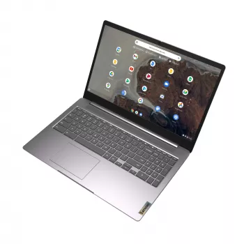 Lenovo IdeaPad 3 Chrome 15IJL6 Chromebook, 15.6 inch Full HD, Intel Celeron N4500, 8 GB RAM, 128 GB eMMC, ChromeOS, Pelēks