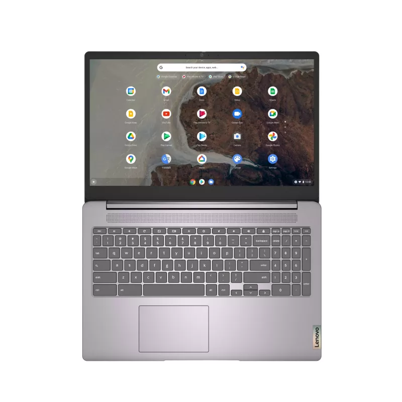 Lenovo IdeaPad 3 Chrome 15IJL6 Chromebook, 15.6 inch Full HD, Intel Celeron N4500, 8 GB RAM, 128 GB eMMC, ChromeOS, Pelēks