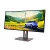 Datora monitors Lenovo ThinkVision P34WD-40 34 collas (86,4 cm) izliekts IPS 3440×1440 WQHD 6 ms USB-C, skaļruņi, VESA, Melns