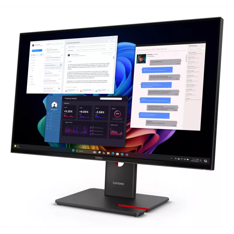 Monitors Lenovo ThinkVision T27UD-40 27 collas 4K Ultra HD LCD 3840 x 2160