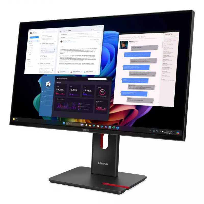 Monitors Lenovo ThinkVision T27UD-40 27 collas 4K Ultra HD LCD 3840 x 2160