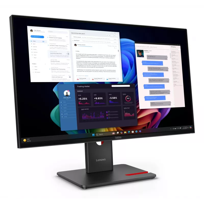 Monitors Lenovo ThinkVision T27UD-40 27 collas 4K Ultra HD LCD 3840 x 2160