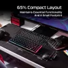 HyperX Origins 2 65 — kompakta spēļu tastatūra ar karstās maiņas slēdžiem