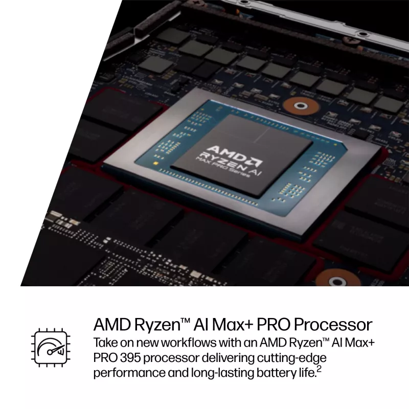 HP ZBook Ultra G1a Copilot+ PC AMD Ryzen AI Max+ PRO 395 35.6 cm (14 collu) Skārienekrāns 2.8K 64 GB LPDDR5x-SDRAM Wi-Fi 7 (802.11be) Windows 11 Pro AI darbstacija, AI PC Sudrabs