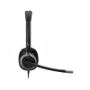 HP Poly Mission 615 Monaural USB Vadu Austiņas, 117.5 g, Melna