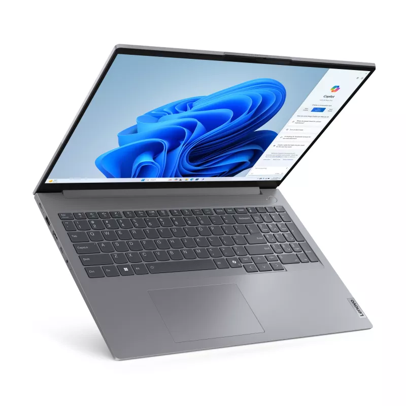 Lenovo ThinkBook 16 G7 ARP AMD Ryzen™ 5 7535HS klēpjdators 40.6 cm (16 collu) WUXGA 16 GB DDR5-SDRAM 512 GB SSD Wi-Fi 6E (802.11ax) Windows 11 Pro pelēks