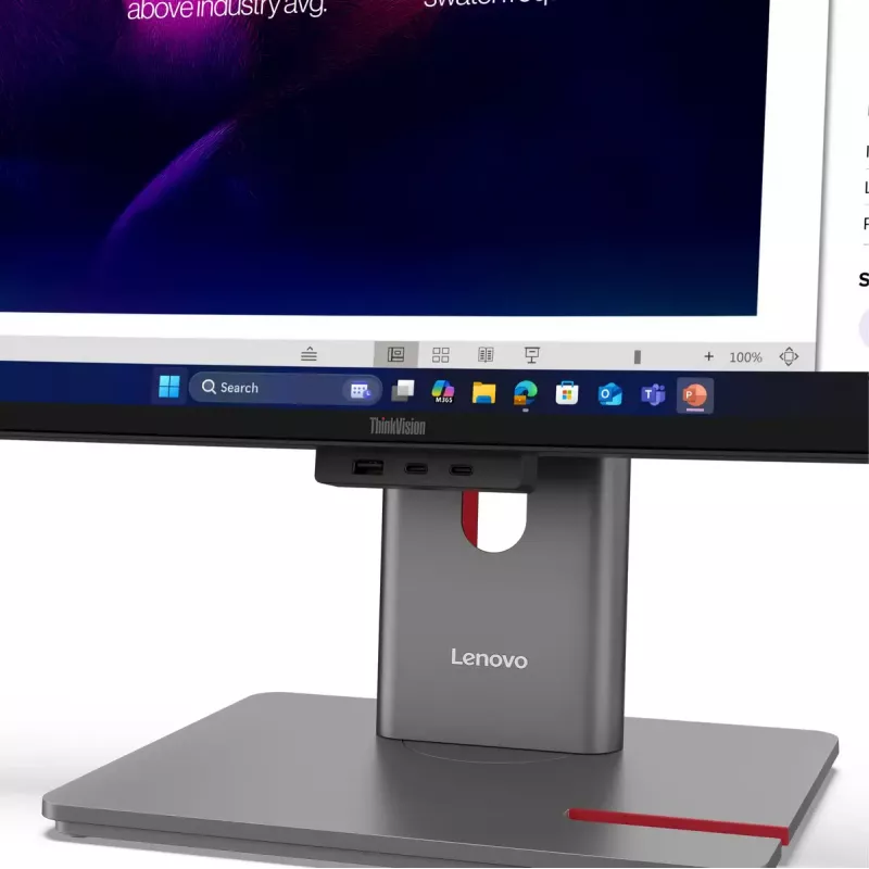 Monitors Lenovo ThinkVision P40WD-40 39.7 collas WUHD 5120x2160 LCD 21:9 6 ms USB centrmezgls Skaļruņi Augstuma regulēšana VESA