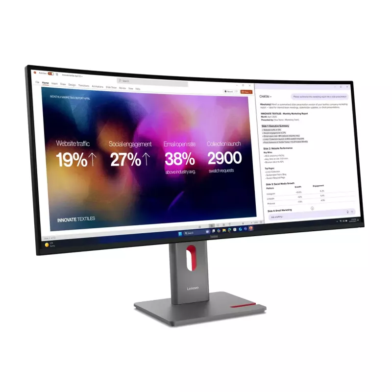 Monitors Lenovo ThinkVision P40WD-40 39.7 collas WUHD 5120x2160 LCD 21:9 6 ms USB centrmezgls Skaļruņi Augstuma regulēšana VESA
