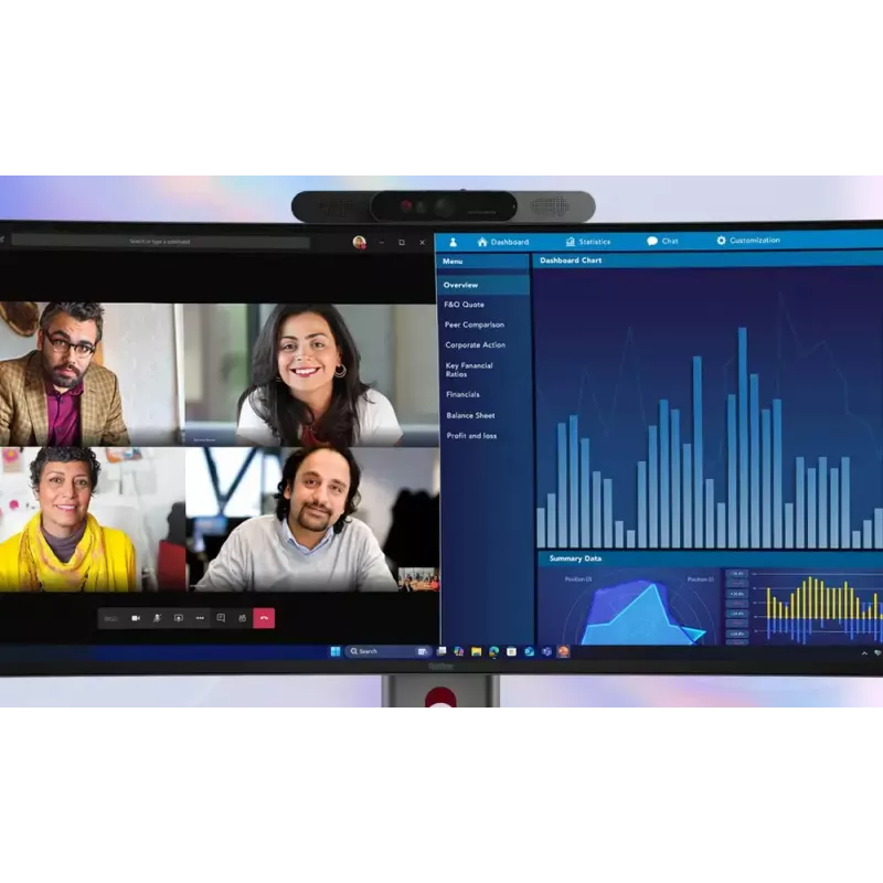 Monitors Lenovo ThinkVision P40WD-40 39.7 collas WUHD 5120x2160 LCD 21:9 6 ms USB centrmezgls Skaļruņi Augstuma regulēšana VESA