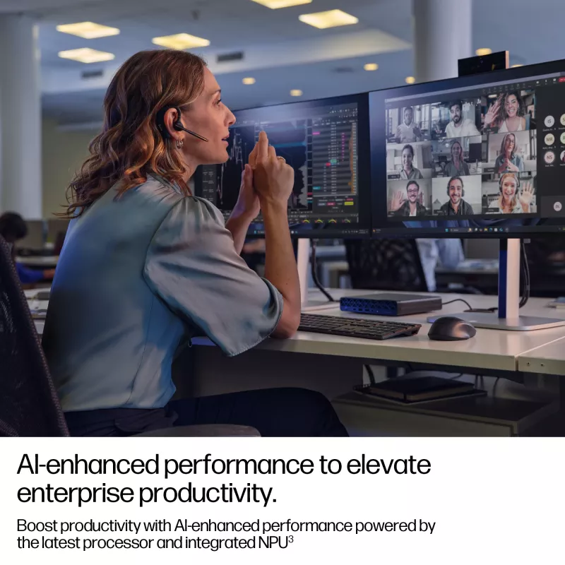 Mini dators HP EliteDesk 8 Mini G1i AI — Intel Core Ultra 7 265T, 16 GB DDR5, 1 TB SSD, Windows 11 Pro, Melns