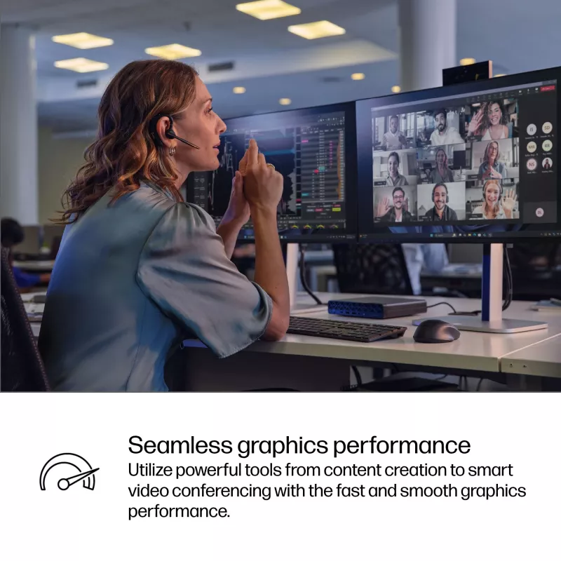 Mini dators HP EliteDesk 8 Mini G1i AI — Intel Core Ultra 7 265T, 16 GB DDR5, 1 TB SSD, Windows 11 Pro, Melns
