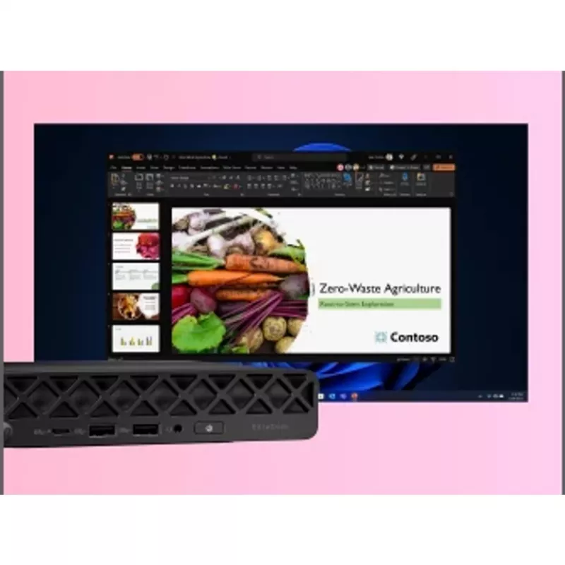 Mini dators HP EliteDesk 8 Mini G1i AI — Intel Core Ultra 7 265T, 16 GB DDR5, 1 TB SSD, Windows 11 Pro, Melns