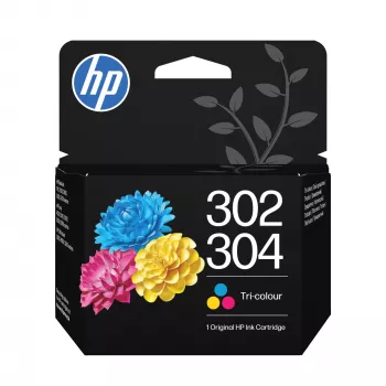 HP 302/304 oriģinālā trīskrāsu tintes kasetne