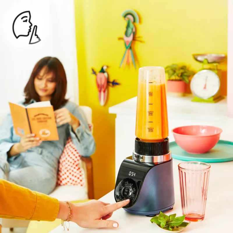 Tefal Blend Up BL19H4F0 blenderis 0.85 L, 1000 W, zils, caurspīdīgs