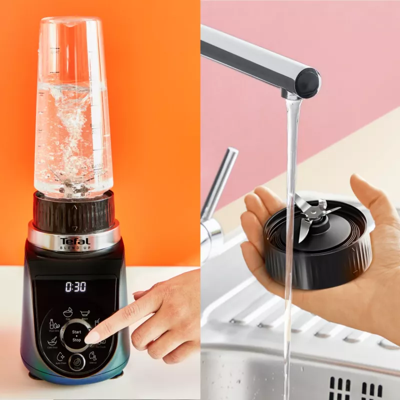 Tefal Blend Up BL19H4F0 blenderis 0.85 L, 1000 W, zils, caurspīdīgs